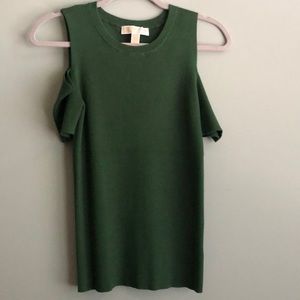 Michael Kors short sleeve cold shoulder shirt